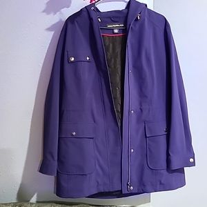 Kristen Blake navy blue larg long jacket